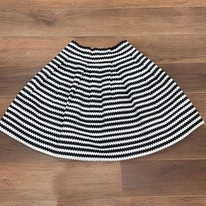 Worn once express striped puffy skirt